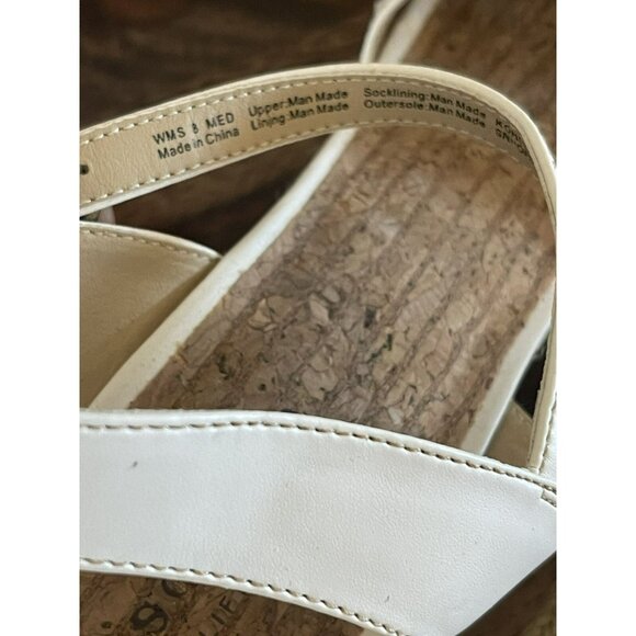 NEW Sonoma white espadrilles sandals shoes platform open toe wedge Women 8 - Picture 4 of 6